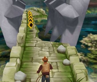 自适应手机神庙逃亡H5小游戏源码